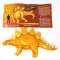 DeAgostini Super Animals - Dinosaurs Edition - Sammelfigur Dino - Figur 7. Stegosaurus Stenops (Goldfarbig)