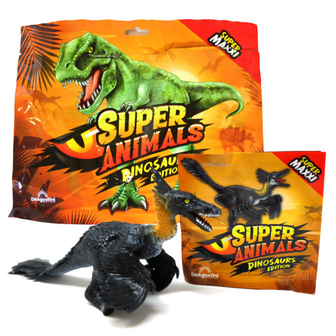 DeAgostini Super Animals - Dinosaurs Edition - Sammelfigur Dino - Figur 12. Saurornithoides Mongoliensis