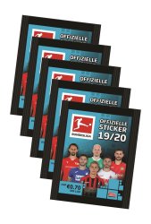 Topps Bundesliga Sticker 2019 / 2020 - 1 Album + 5 Tüten ( 25 Sammelsticker )