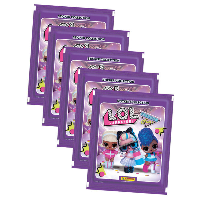 L O L Surprise 3 Sticker - Fashion Fun LOL Sammelsticker - 5 Tüten