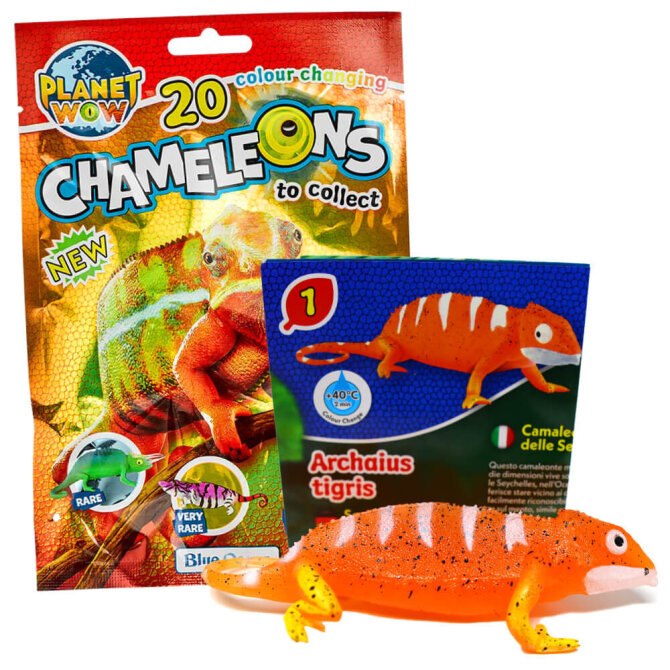Blue Ocean Chamäleons Sammelfiguren 2024 - Planet Wow - Figur 1. Seychellen Tigerchamäleon