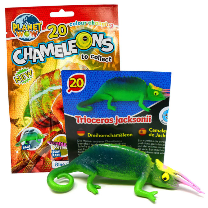 Blue Ocean Chamäleons Sammelfiguren 2024 - Planet Wow - Figur 20. Dreihornchamäleon