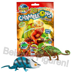 Blue Ocean Chamäleons Sammelfiguren 2024 - Planet Wow Figur - 4 Tüten