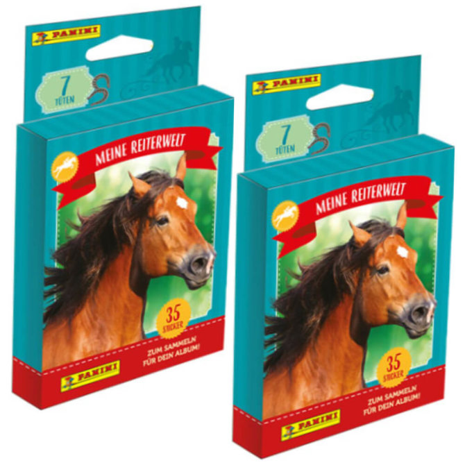 Panini Pferde Mon Club DEQuitation Sticker - Meine Reiterwelt (2024) - Sammelsticker - 2 Blister