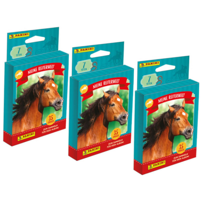 Panini Pferde Mon Club DEQuitation Sticker - Meine Reiterwelt (2024) - Sammelsticker - 3 Blister