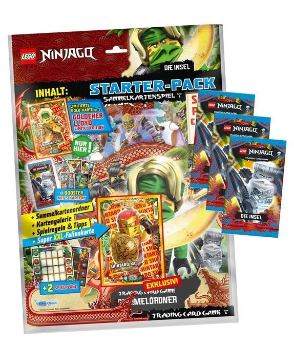 Lego Ninjago Karten Trading Cards Serie 6 - Die Insel (2021) - 1 Starter + 3 Booster