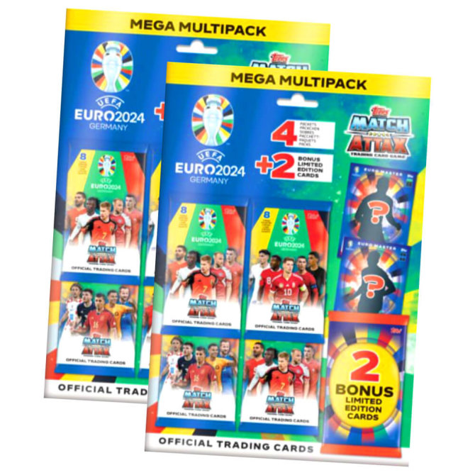 Topps UEFA EURO 2024 Germany Match Attax Karten - EM Sammelkarten - 2 Multipack