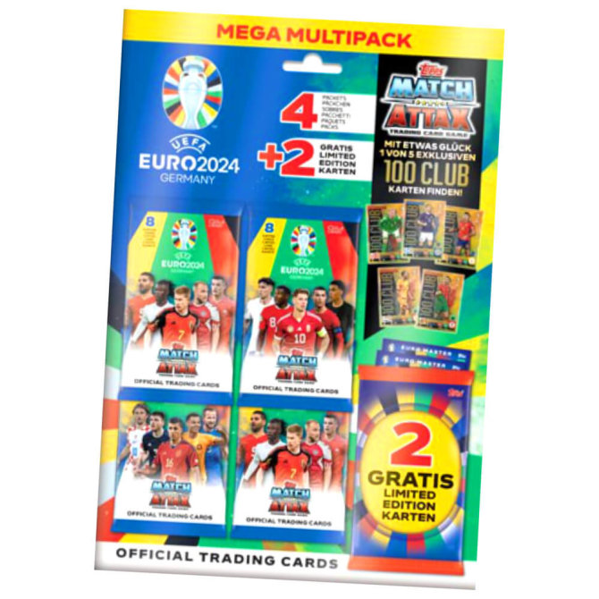 Topps UEFA EURO 2024 Germany Match Attax Karten - EM Sammelkarten - 1 Ultra Multipack