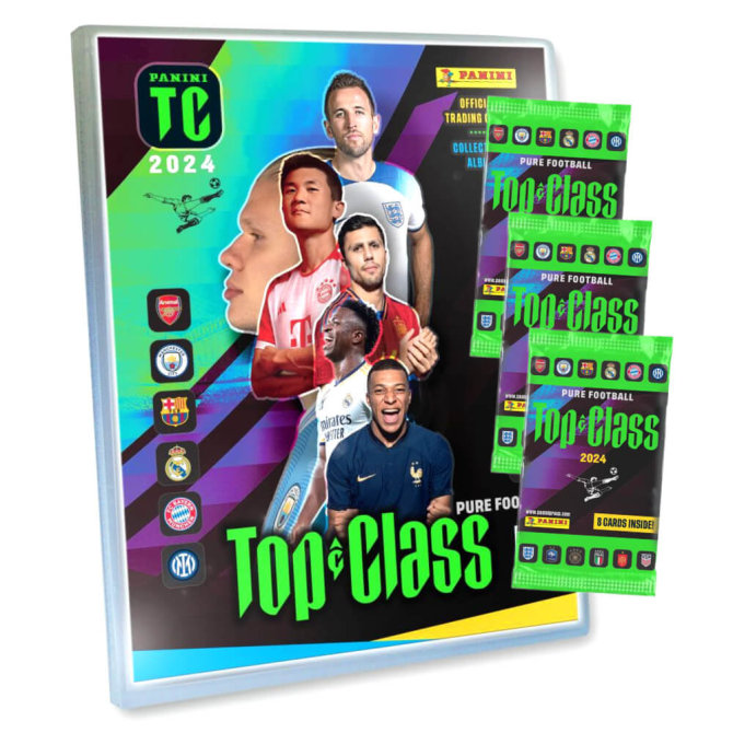 Panini Top Class Karten 2024 - Trading Cards - Sammelkarten - 1 Mappe + 3 Booster