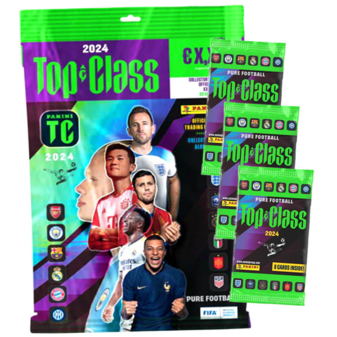 Panini Top Class Karten 2024 - Trading Cards - Sammelkarten - 1 Starter + 3 Booster