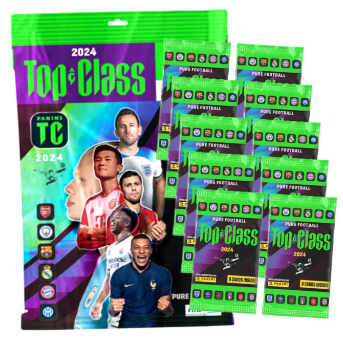 Panini Top Class Karten 2024 - Trading Cards - Sammelkarten - 1 Starter + 10 Booster
