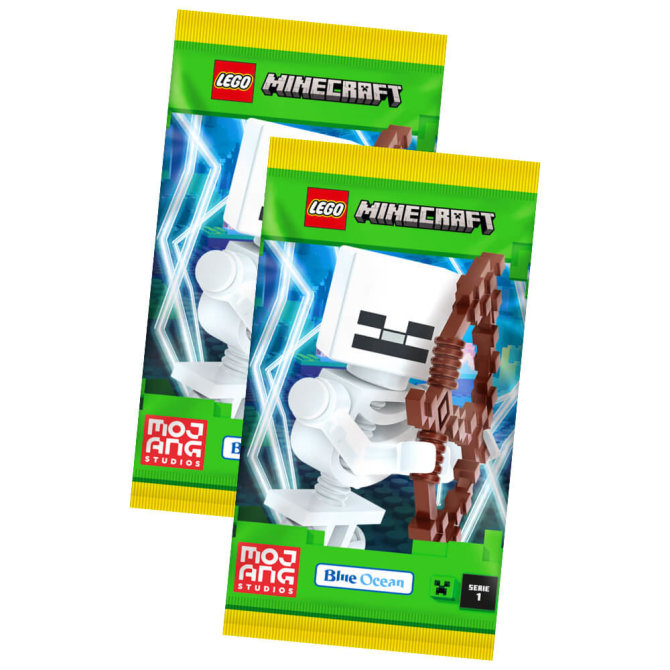 Lego Minecraft Karten Serie 1 - Sammelkarten Trading Cards (2024) - 2 Booster