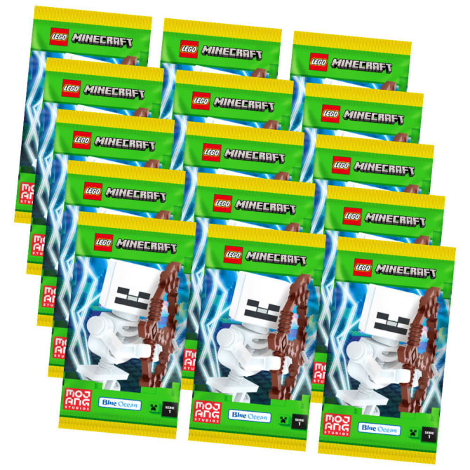 Lego Minecraft Karten Serie 1 - Sammelkarten Trading Cards (2024) - 15 Booster
