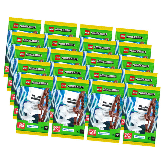 Lego Minecraft Karten Serie 1 - Sammelkarten Trading Cards (2024) - 20 Booster