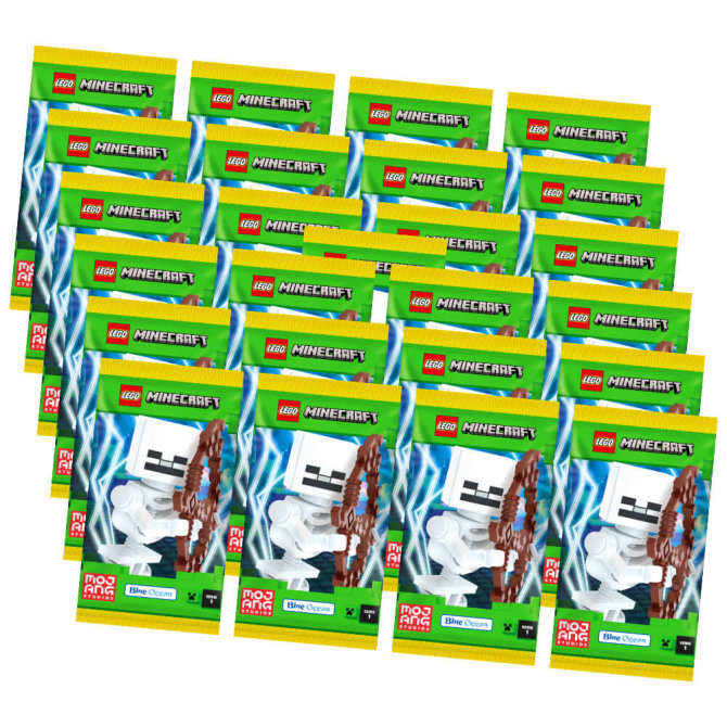 Lego Minecraft Karten Serie 1 - Sammelkarten Trading Cards (2024) - 25 Booster