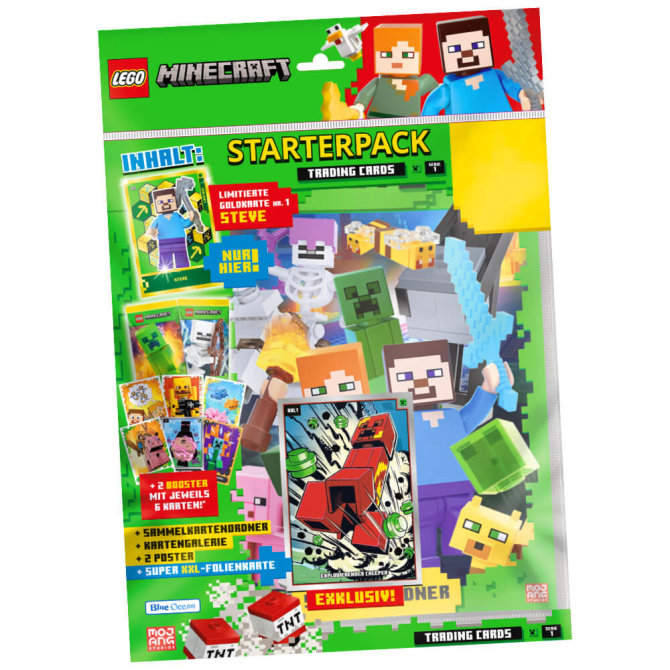 Lego Minecraft Karten Serie 1 - Sammelkarten Trading Cards (2024) - 1 Starter