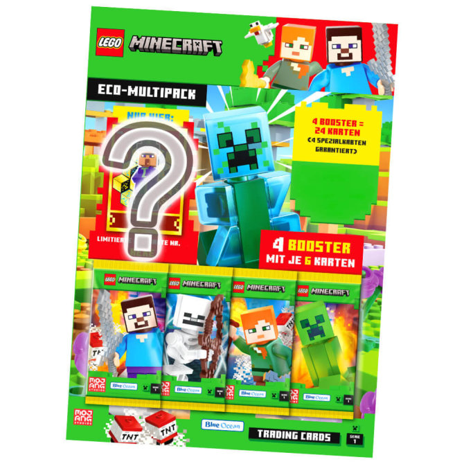 Lego Minecraft Karten Serie 1 - Sammelkarten Trading Cards (2024) - 1 Multipack