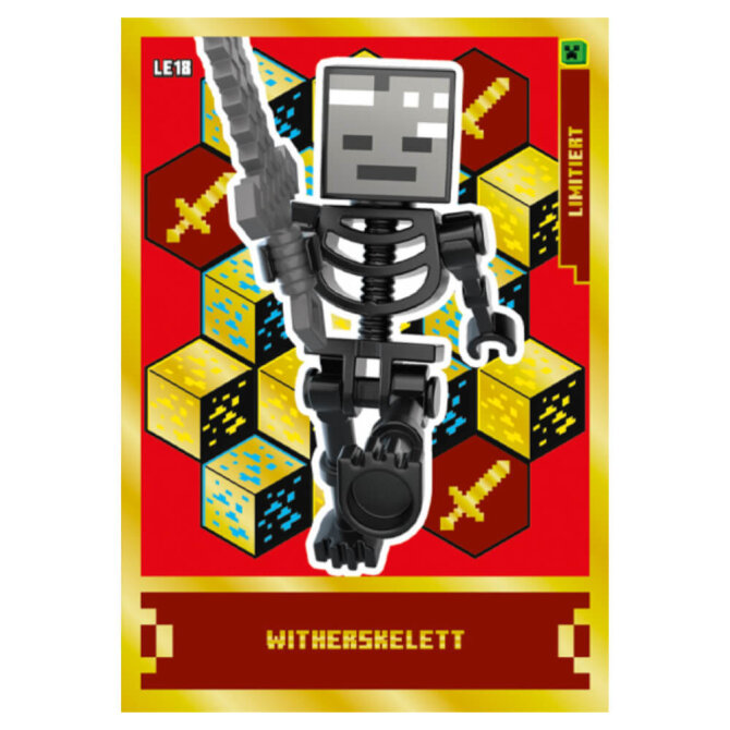 Lego Minecraft Karten Serie 1 - Sammelkarten Trading Cards (2024) - Gold Karte LE18