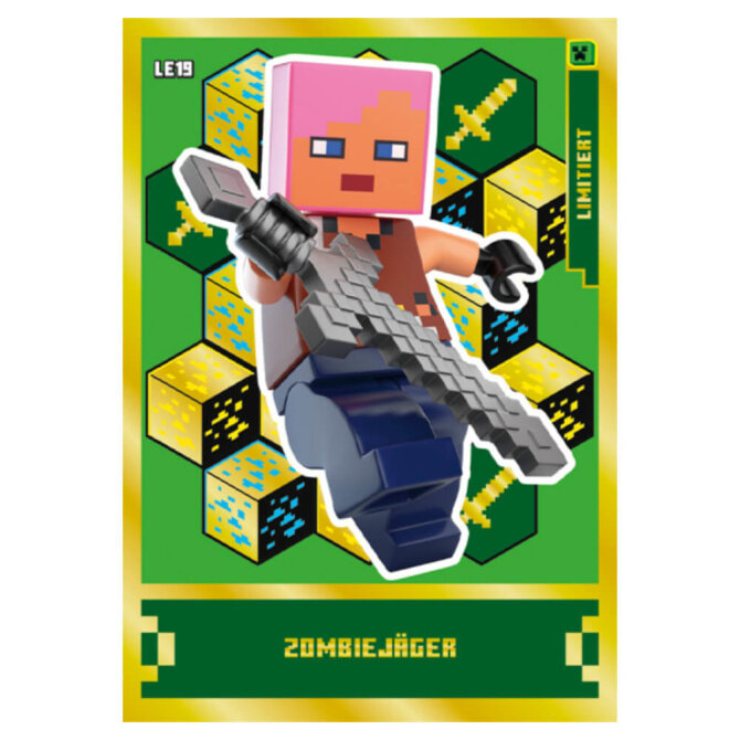 Lego Minecraft Karten Serie 1 - Sammelkarten Trading Cards (2024) - Gold Karte LE19