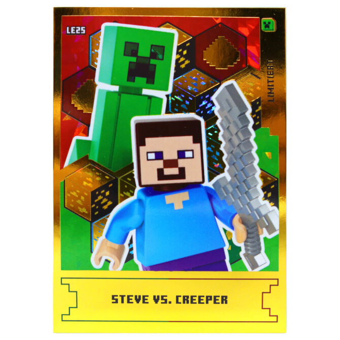 Lego Minecraft Karten Serie 1 - Sammelkarten Trading Cards (2024) - Gold Karte LE25
