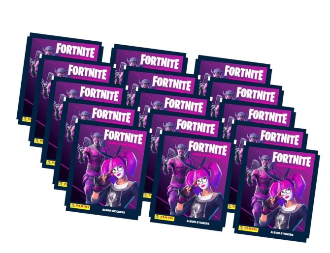 Fortnite Black Frame Sticker Serie 2 (2020) - 15 Tüten (75 Sticker)