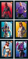 Fortnite Black Frame Sticker Serie 2 (2020) - 15 Tüten (75 Sticker)