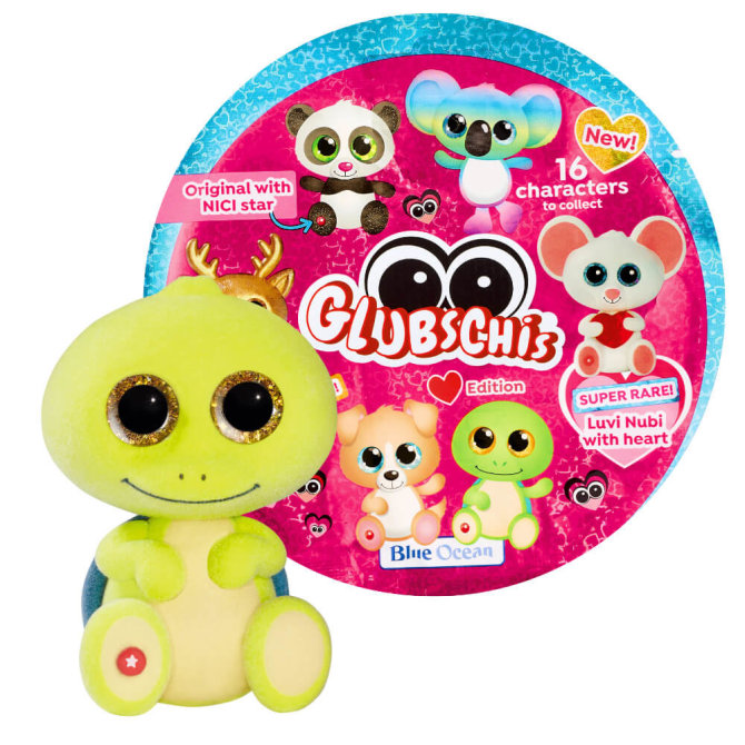 Blue Ocean Glubschis Sammelfiguren Herz Serie 2 - Glubschi Glitzer - Figur Welloni