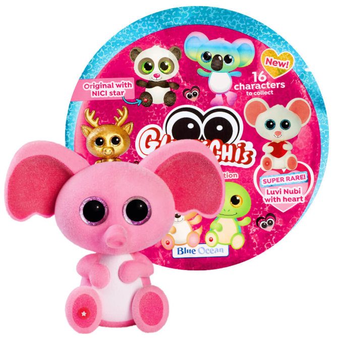 Blue Ocean Glubschis Sammelfiguren Herz Serie 2 - Glubschi Glitzer - Figur Fluppy