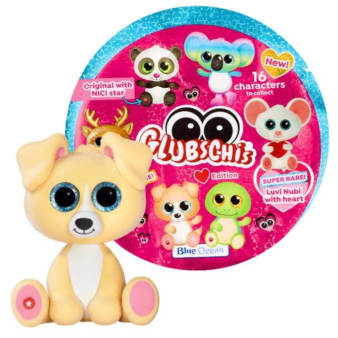 Blue Ocean Glubschis Sammelfiguren Herz Serie 2 - Glubschi Glitzer - Figur Lollidog