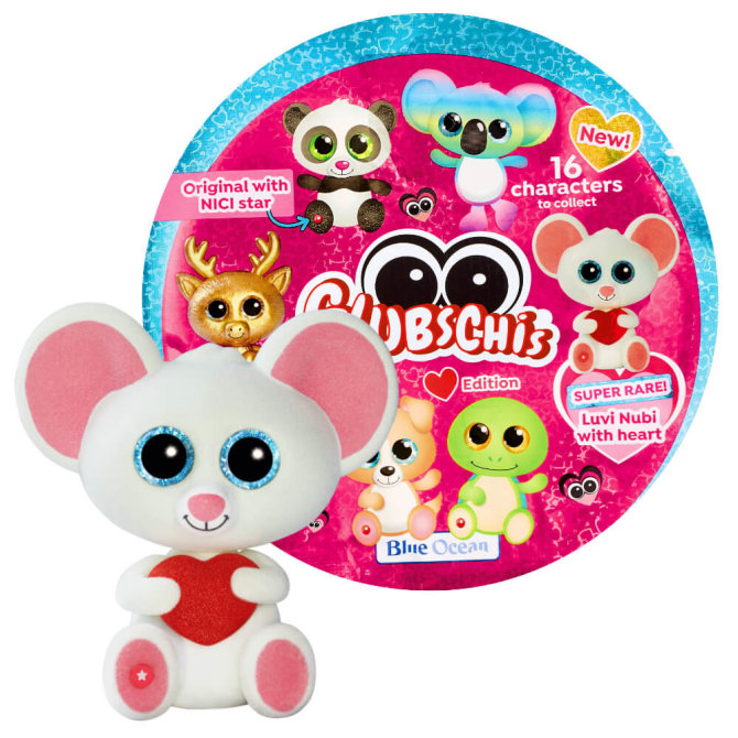 Blue Ocean Glubschis Sammelfiguren Herz Serie 2 - Glubschi Glitzer - Figur Luvi Nubi (sehr selten)