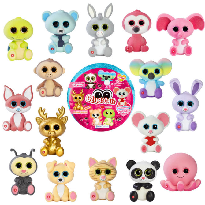 Blue Ocean Glubschis Sammelfiguren Herz Serie 2 - Glubschi Glitzer Figur - Alle 16 Figuren