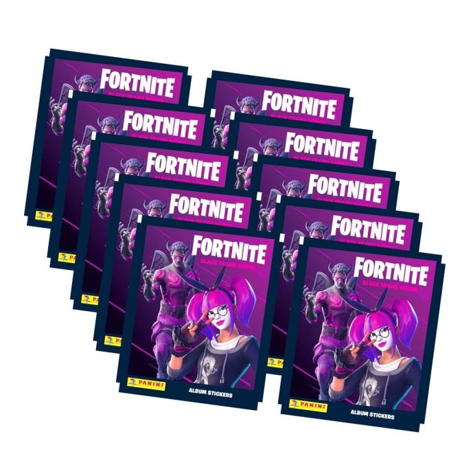 Fortnite Black Frame Sticker Serie 2 (2020) - 10 Tüten (50 Sticker)