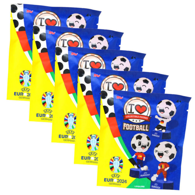 Topps I love Football Figur - UEFA EURO 2024 Germany - EM Sammelfigur - 5 Tüten
