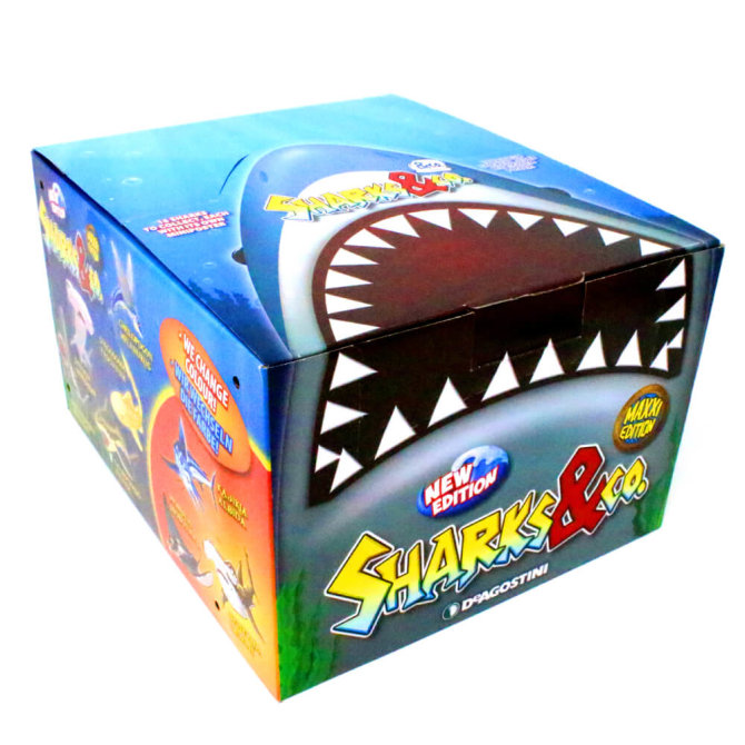 DeAgostini Sharks & Co. Maxxi Serie 2 - Sammelfiguren Hai Figur - 1 Display (16 Tüten)