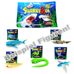 DeAgostini Sharks & Co. Maxxi Serie 2 - Sammelfiguren Hai Figur - 1 Display (16 Tüten)