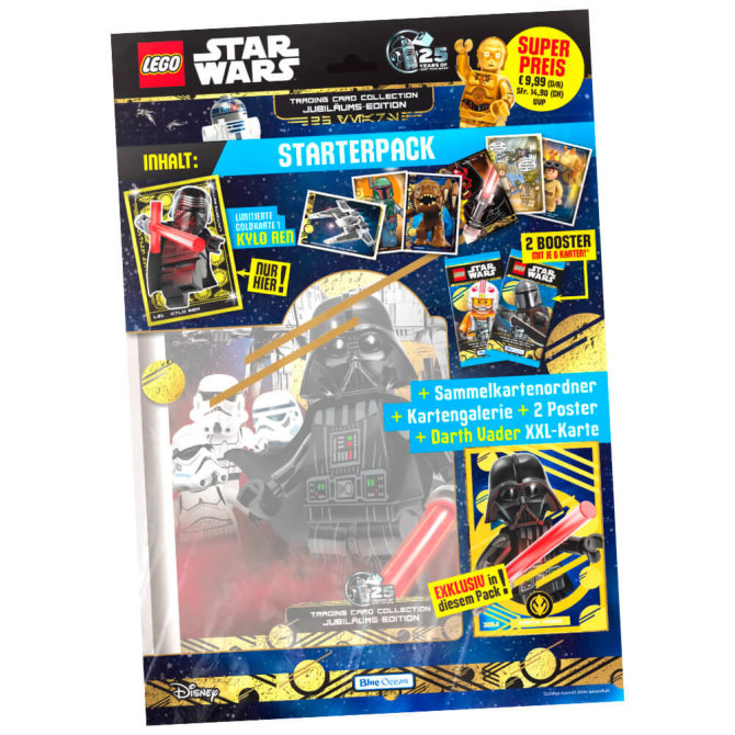 Lego Star Wars Karten Trading Cards Serie 5 - Jubiläum Sammelkarten (2024) - 1 Starter