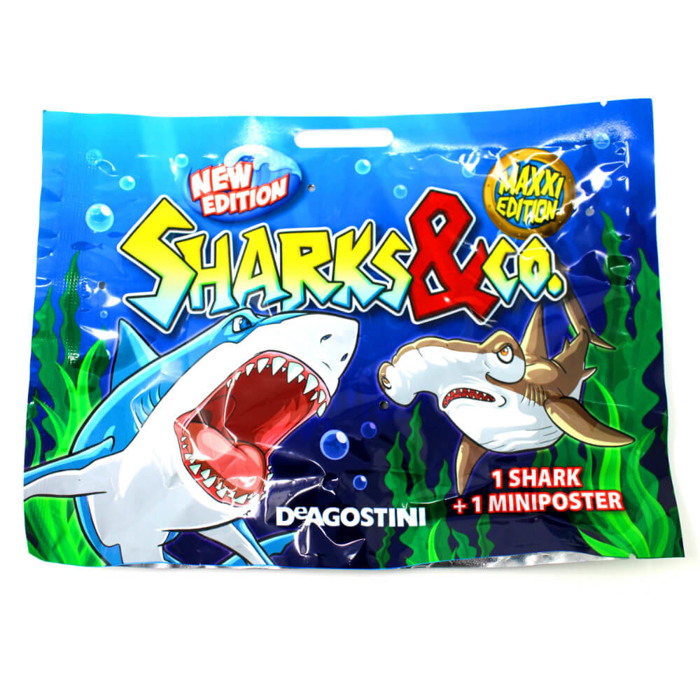 DeAgostini Sharks & Co 1 Booster / Tüte Maxxi Edition Serie 2 Figuren Haie 