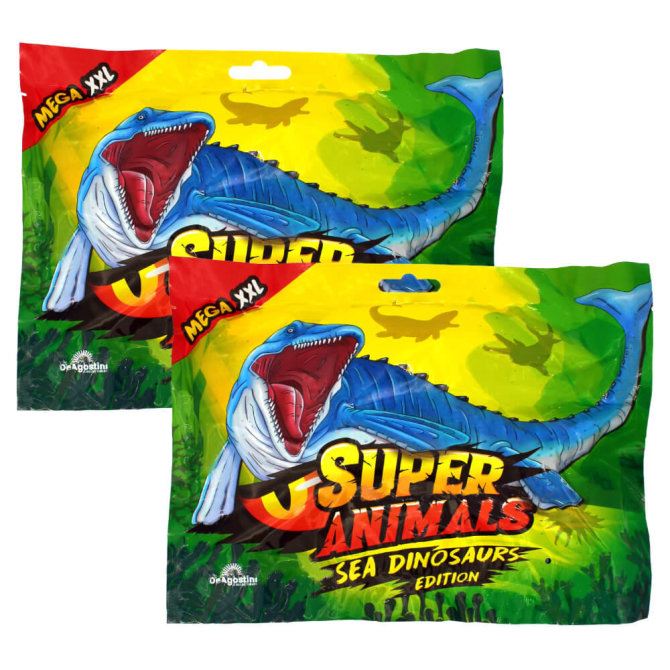DeAgostini Super Animals - Sea Dinosaurs Edition - Sammelfigur Sea Dino - 2 Tüten