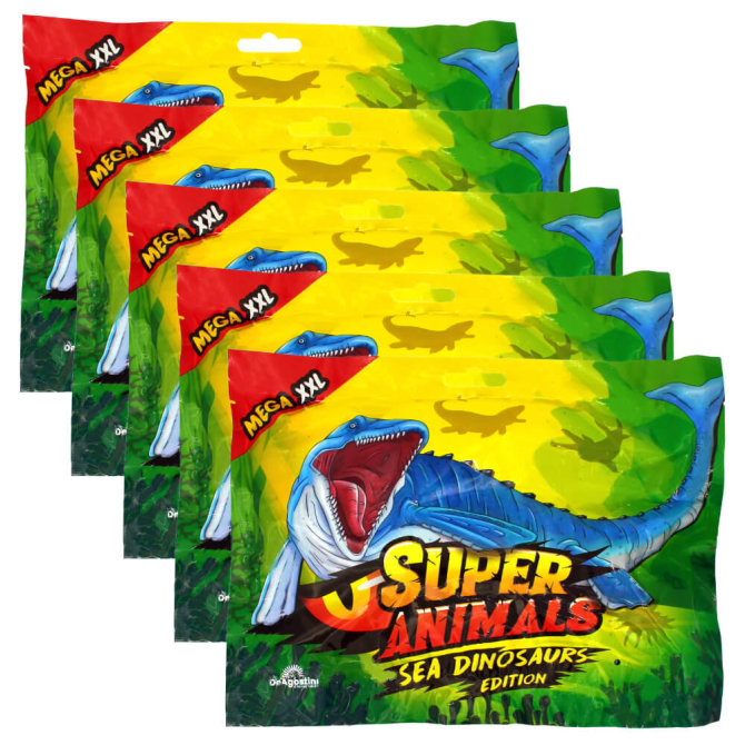 DeAgostini Super Animals - Sea Dinosaurs Edition - Sammelfigur Sea Dino - 5 Tüten