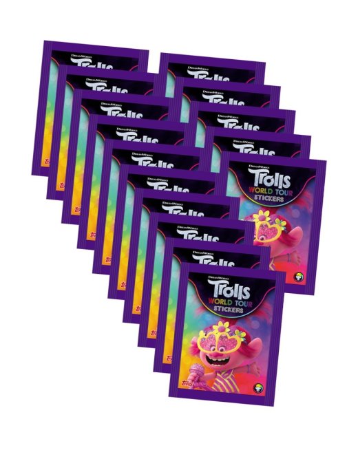Trolls World Tour (2020 - Sticker & Stickercards - 15 Tüten