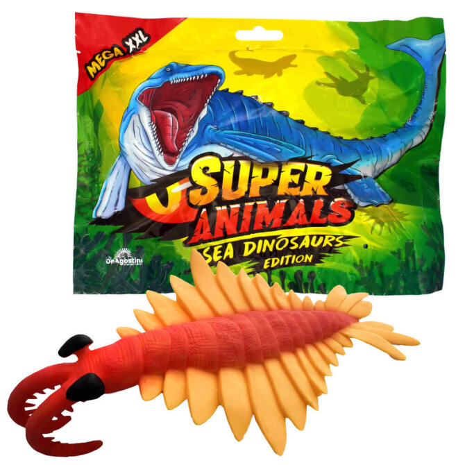 DeAgostini Super Animals - Sea Dinosaurs Edition - Sammelfigur Sea Dino - Figur 3. Anomalocaris Canadensis (Farbwechsel - Selten)