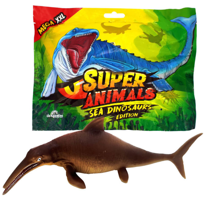 DeAgostini Super Animals - Sea Dinosaurs Edition - Sammelfigur Sea Dino - Figur 5. Temnodontosaurus Platyodon (Farbwechsel - Selten)