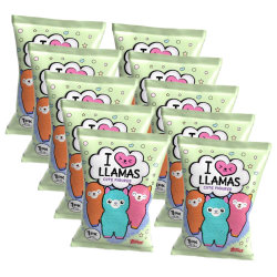 Lama Figur - I Love Llamas - Sammelfigur - 10 Tüten