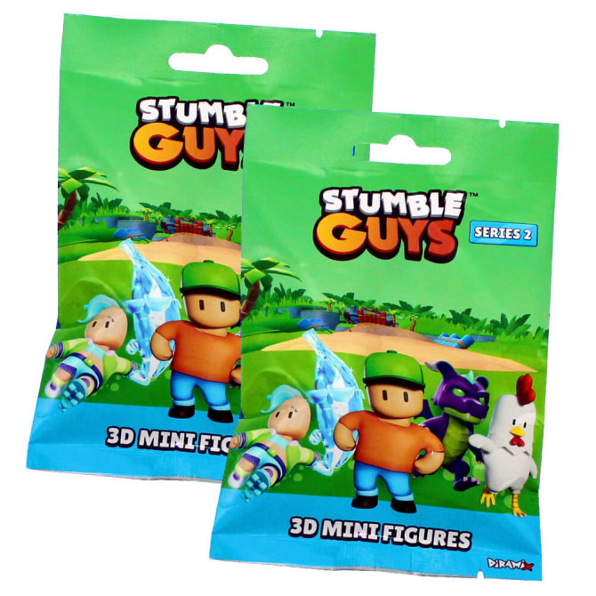 Stumble Guys 3D Sammelfiguren Serie 2 - Chrome Crystal Figur - 2 Tüten