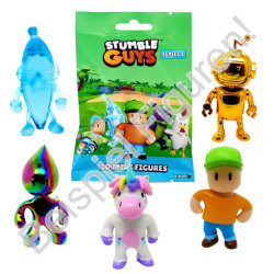 Stumble Guys 3D Sammelfiguren Serie 2 - Chrome Crystal Figur - 3 Tüten