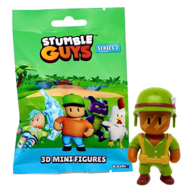 Stumble Guys 3D Sammelfiguren Serie 2 - Chrome Crystal - Figur 3. Private Davis