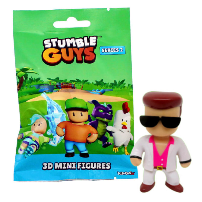 Stumble Guys 3D Sammelfiguren Serie 2 - Chrome Crystal - Figur 4. Disco Dan
