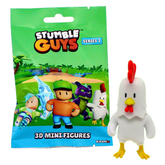 Stumble Guys 3D Sammelfiguren Serie 2 - Chrome Crystal - Figur 5. Chicken
