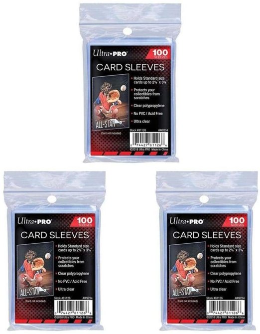 Ultra Pro Standard Regular Soft 300 Stück Penny Kartenhüllen Sleeves