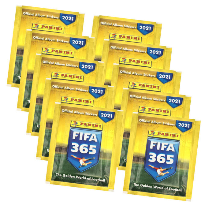 FIFA 365 Sticker Edition 2021 - Sammelsticker - 10 Tüten Sticker